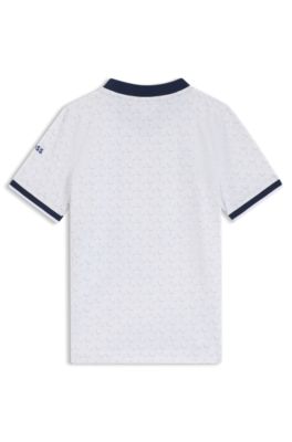 Kids' soccer T-shirt in stretch jersey with team colors, USA