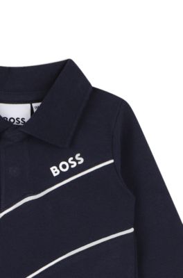 Pijama integral para beb&eacute; en caja de regalo, Azul oscuro