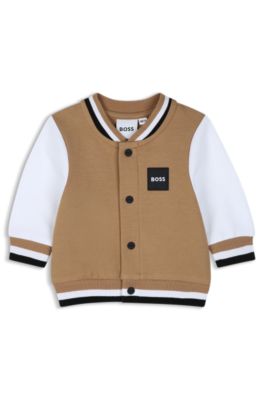 Gift-boxed sweatsuit set for babies, Brown