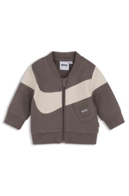 Gift-boxed sweatsuit set for babies, Dark Grey