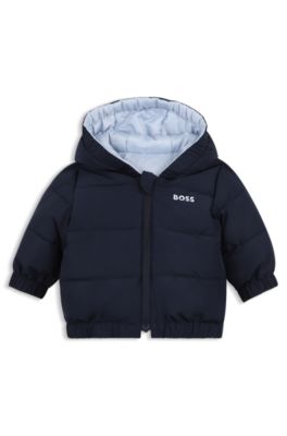 Baby reversible padded jacket, Light Blue
