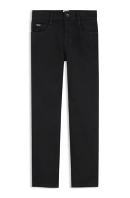 Kids' slim-fit jeans, Black