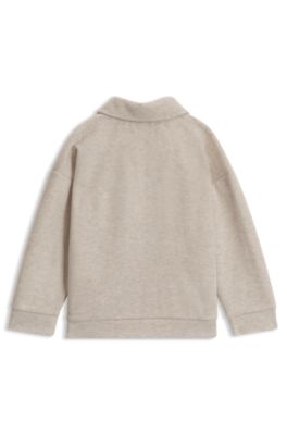 Kids' flannel jacket, Light Beige