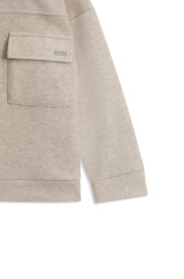 Kids' flannel jacket, Light Beige