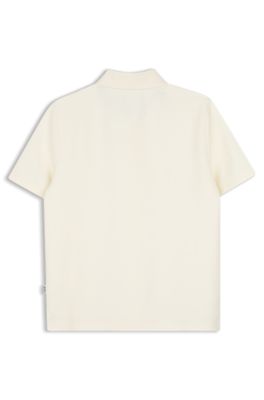 Kids' monogram polo shirt, White