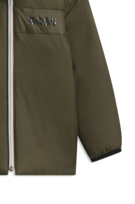 Kids' reversible jacket, Dark Green