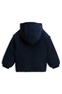 BOSS パファージレ ダウンベスト キッズ BOSS - Kids' reversible jacket - Dark Blue