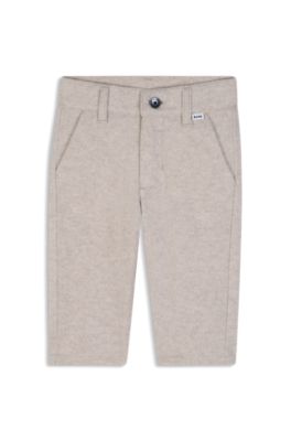 Kids' flannel pants, Light Beige