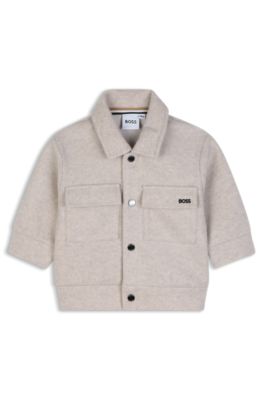 Kids' flannel jacket, Light Beige