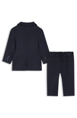 Kids' piqu&eacute; suit, Dark Blue