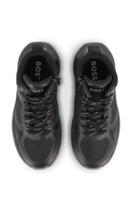 Kids' high-top sneakers, Black