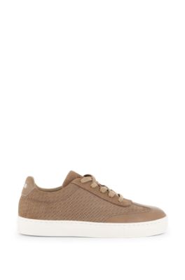 Kids' monogram sneakers, Brown