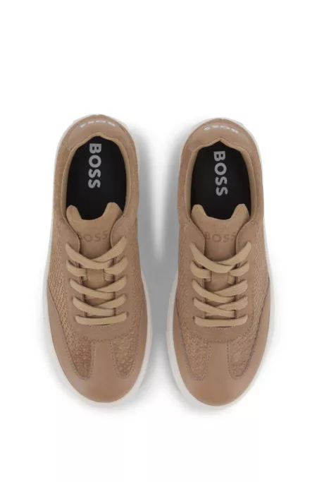 Kids' monogram sneakers