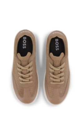 Kids' monogram sneakers, Brown
