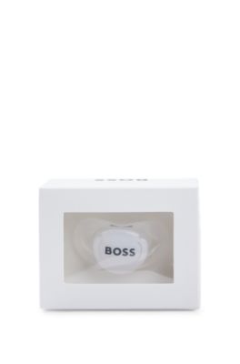 Hugo Boss Gift-boxed Logo Dummy For Babies In White