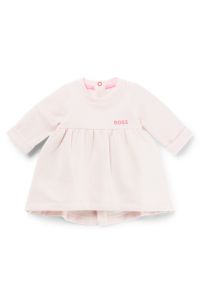 BOSS Baby dress with long sleeves and embroidered logo