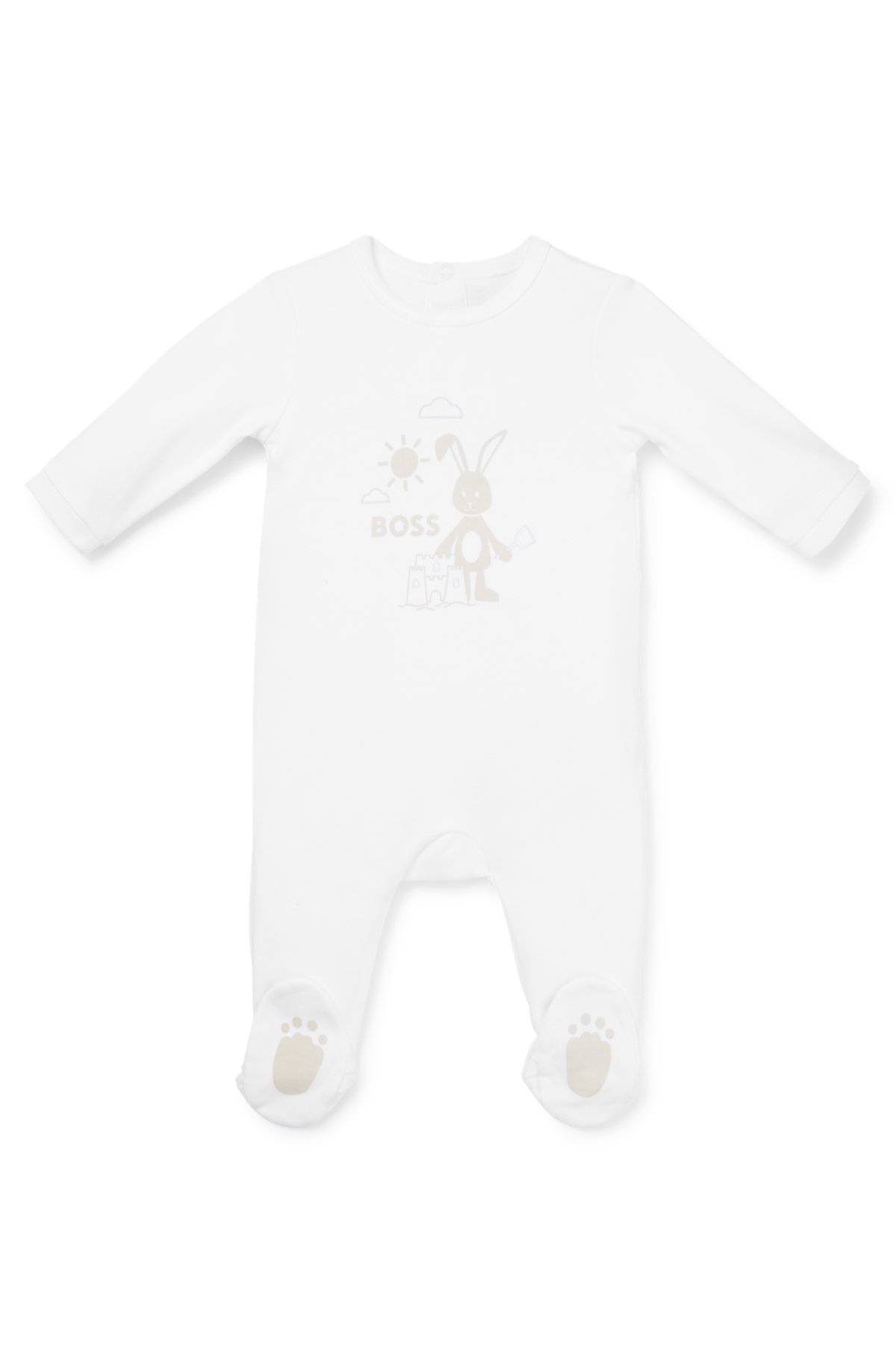 BOSS - Baby sleepsuit in with logo artwork