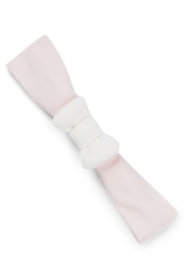 Pijama y cinta para la cabeza en caja de regalo para beb&eacute;s, Blanco