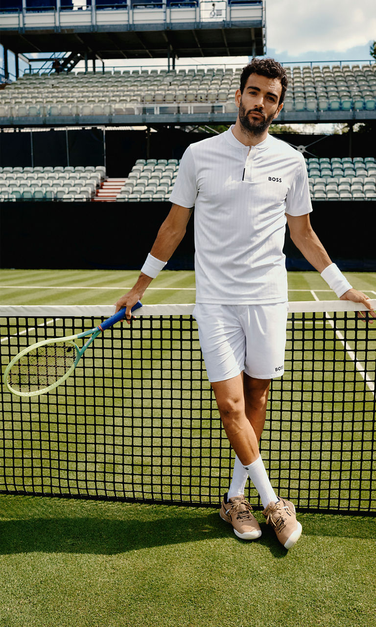 Matteo Berrettini in his BOSS Capsule