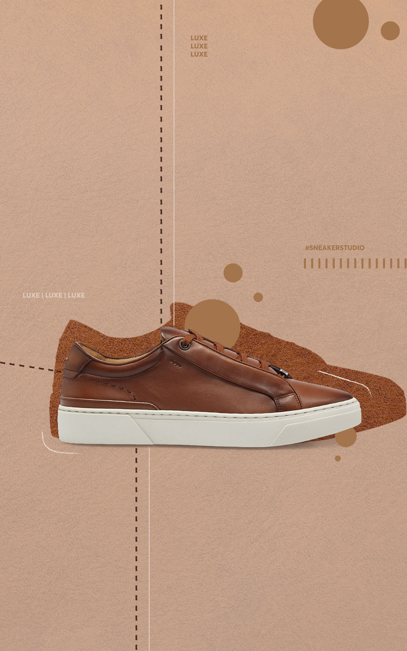 Lyxiga sneakers för herr