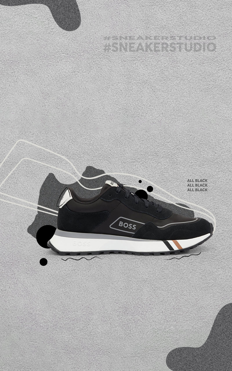 Svarta sneakers för herr