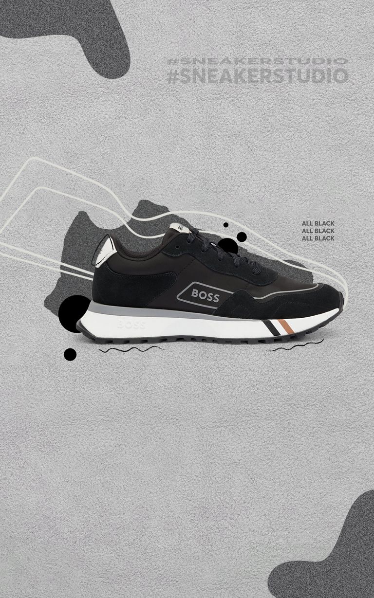 Boss Sneakers Homme Noir/Beige Tailles 40 Coloris Noir