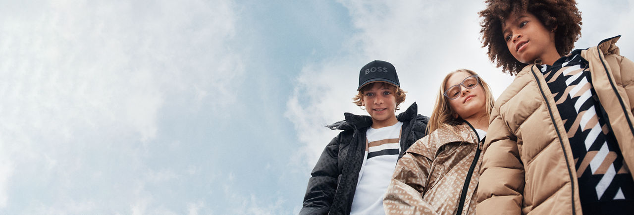 Kids wearing BOSS Kidswear collection