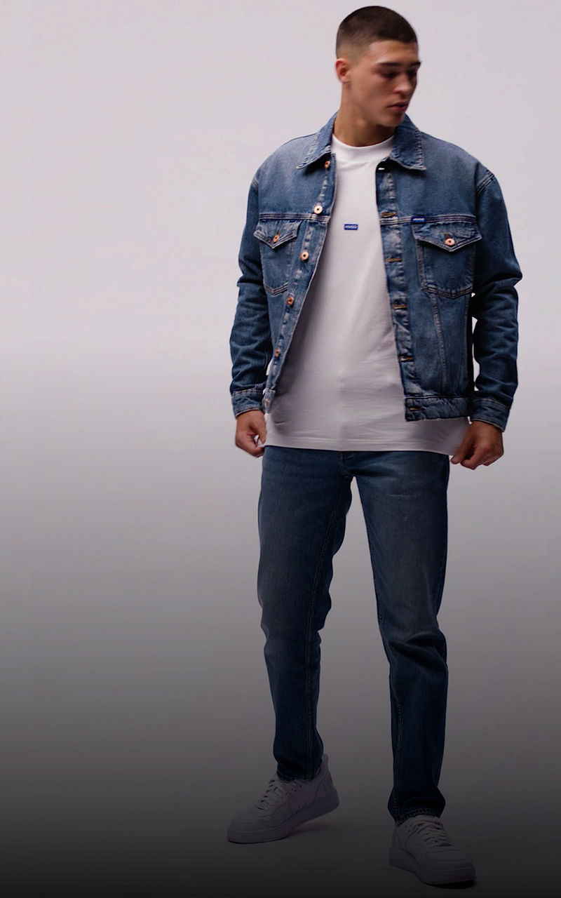 Guía de fits denim HUGO para hombre