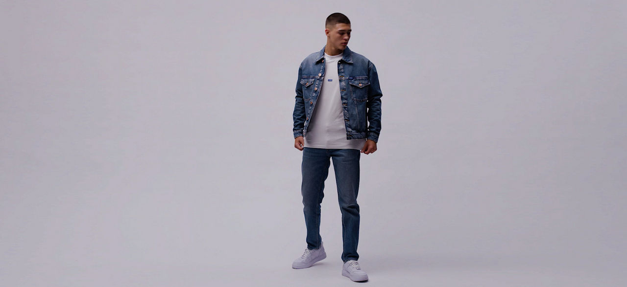 Guía de fits denim HUGO para hombre