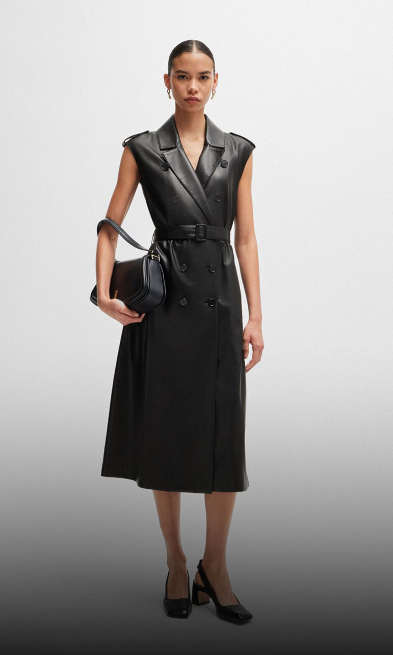 Combining different leather outfits by BOSS