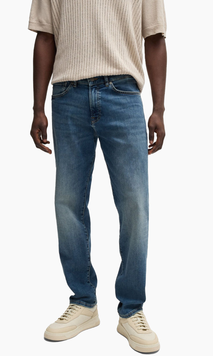 Shop HUGO BOSS regular fit JEANS