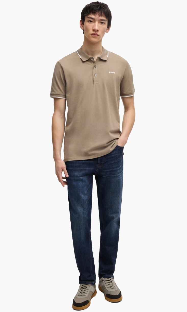 Shop HUGO BOSS tapered fit jeans