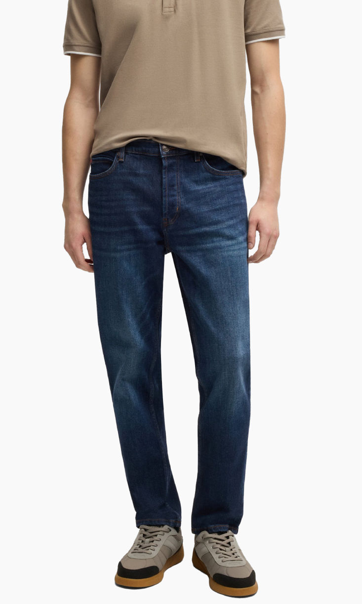 Shop HUGO BOSS tapered fit jeans