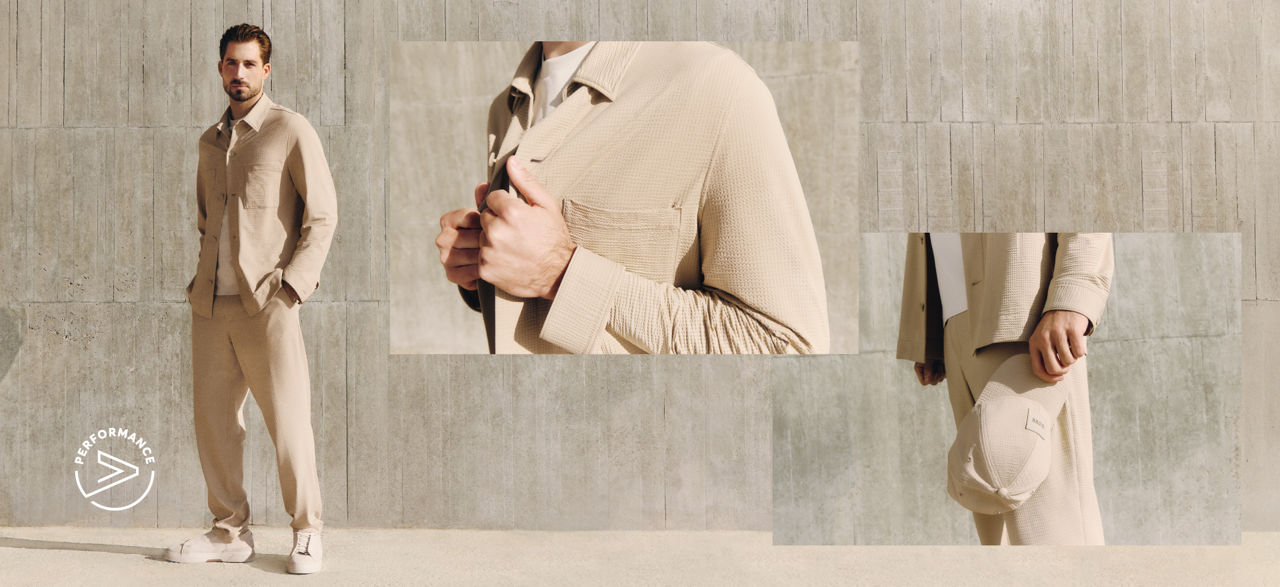 Tech Seersucker styles for Men by BOSS Performance