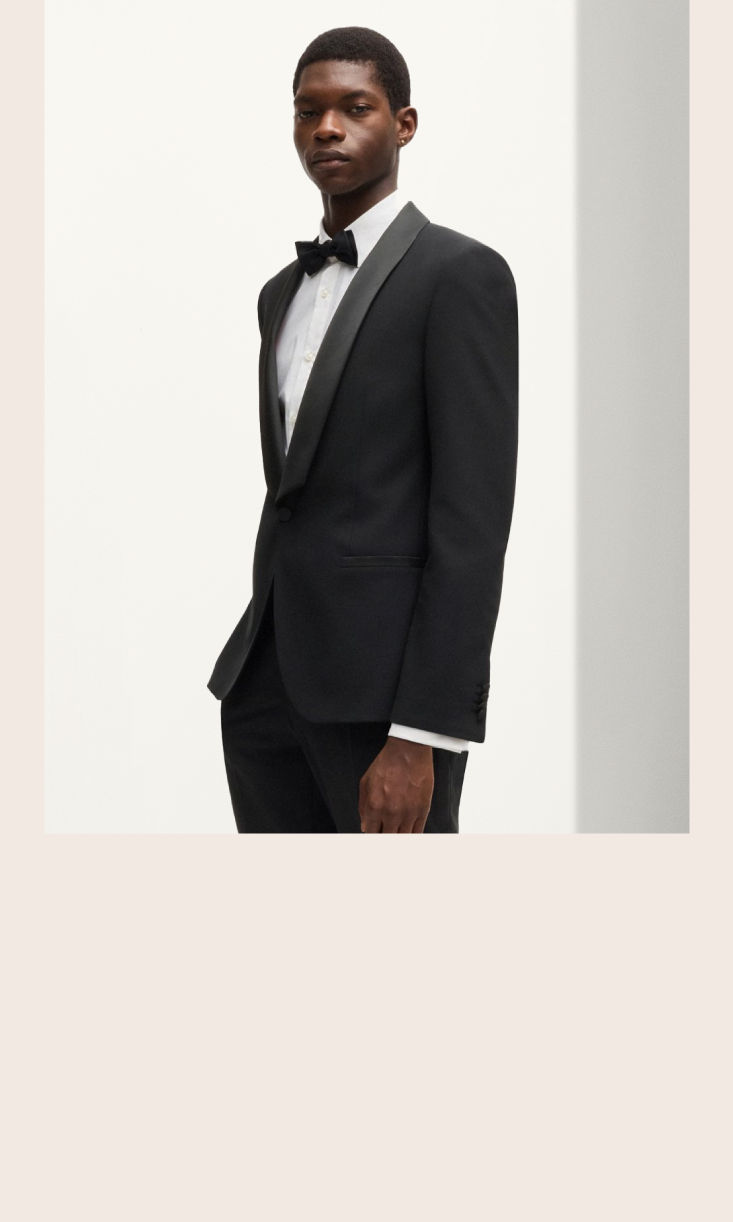 Smokings voor bruiloftsgasten van BOSS