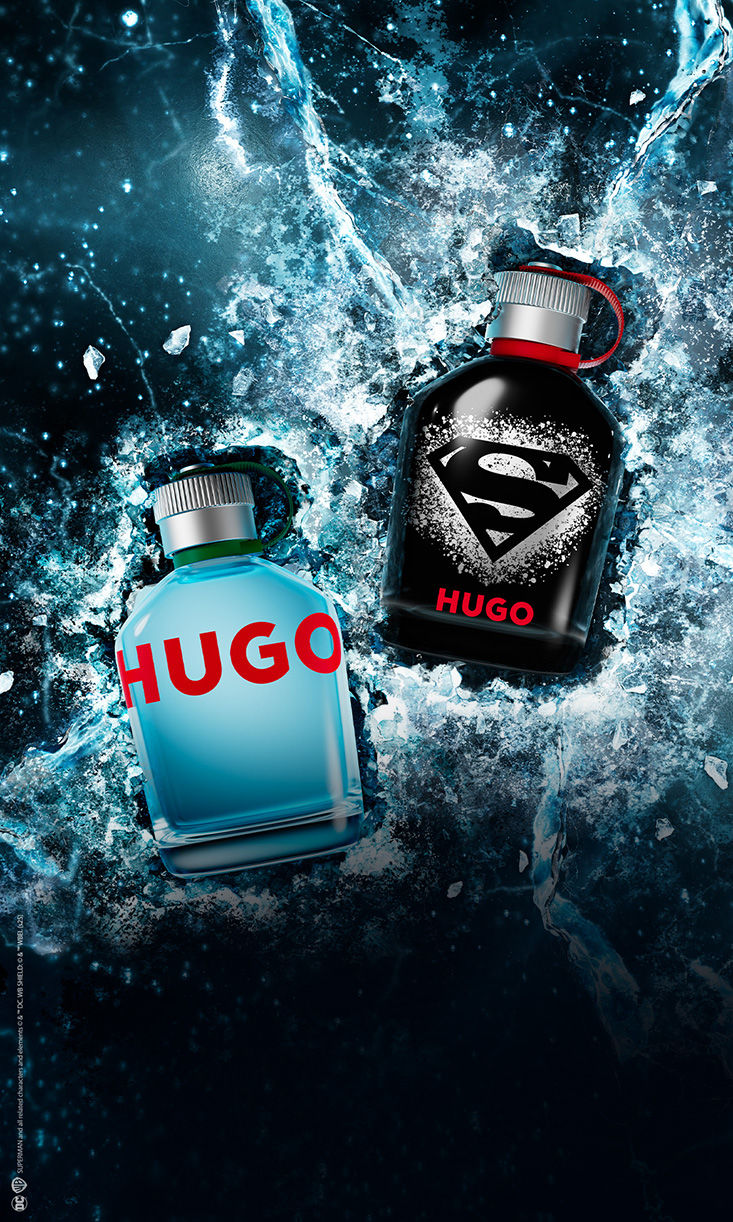Shop het nieuwe Superman x HUGO-parfum