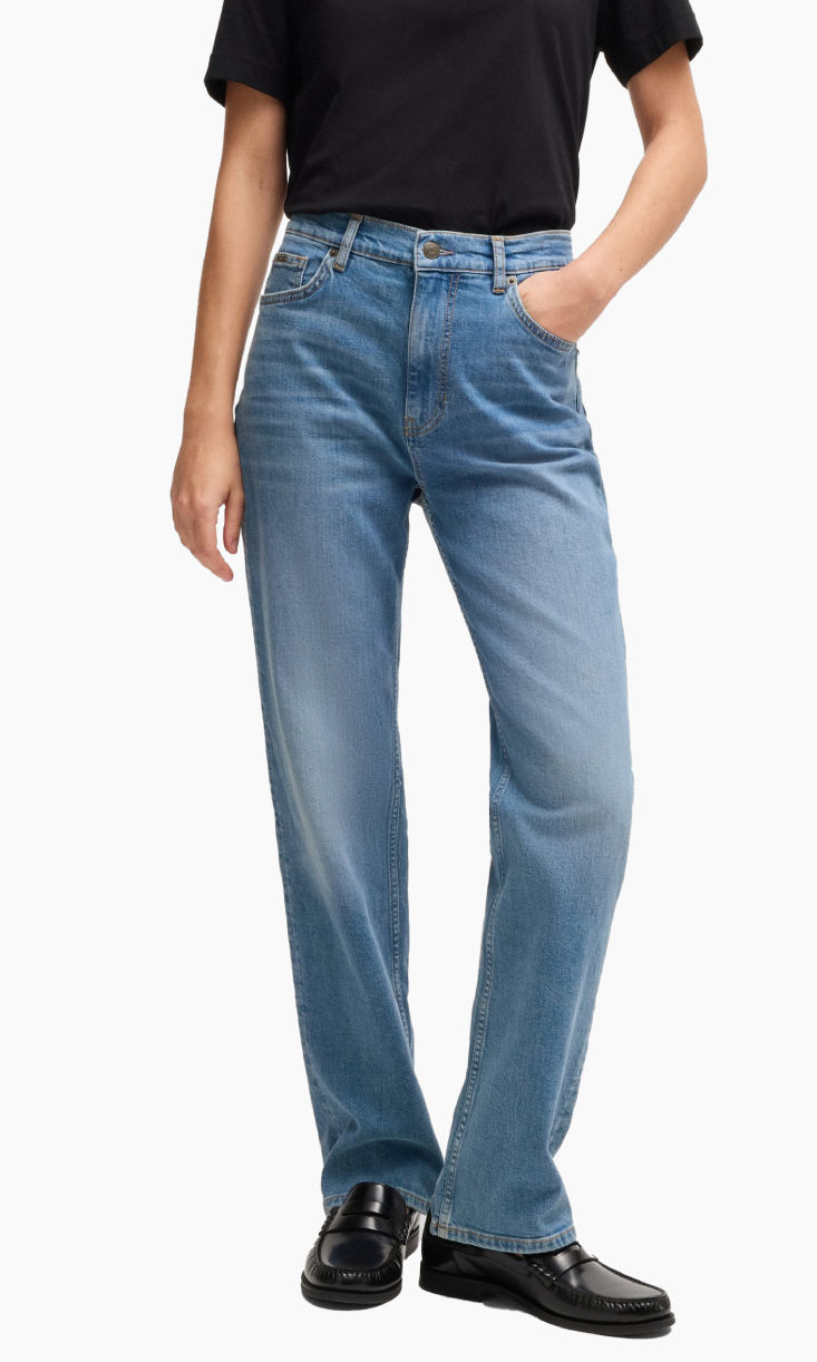 Shop HUGO BOSS regular fit JEANS