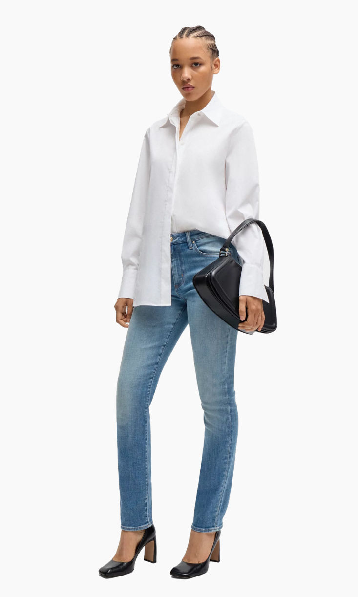 Shop HUGO BOSS slim fit JEANS