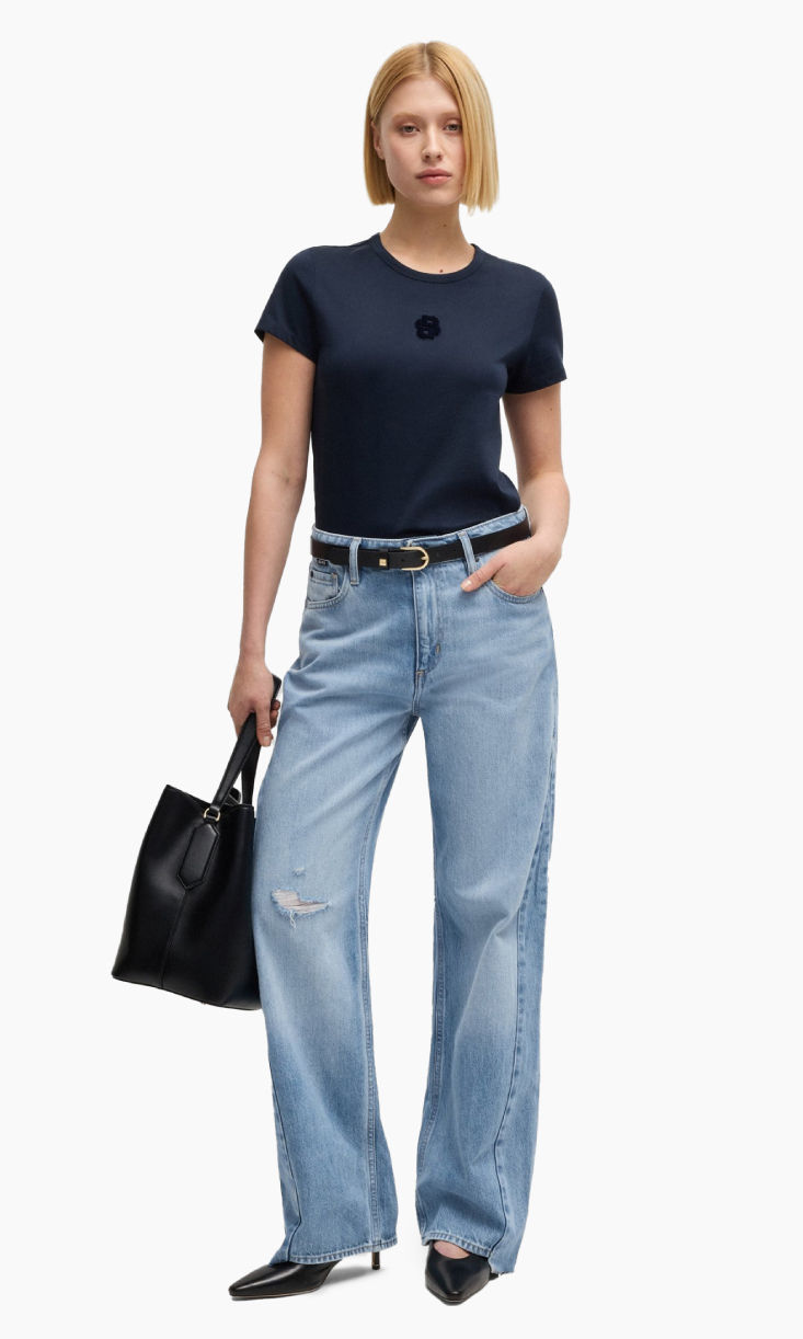 Shop HUGO BOSS baggy fit jeans