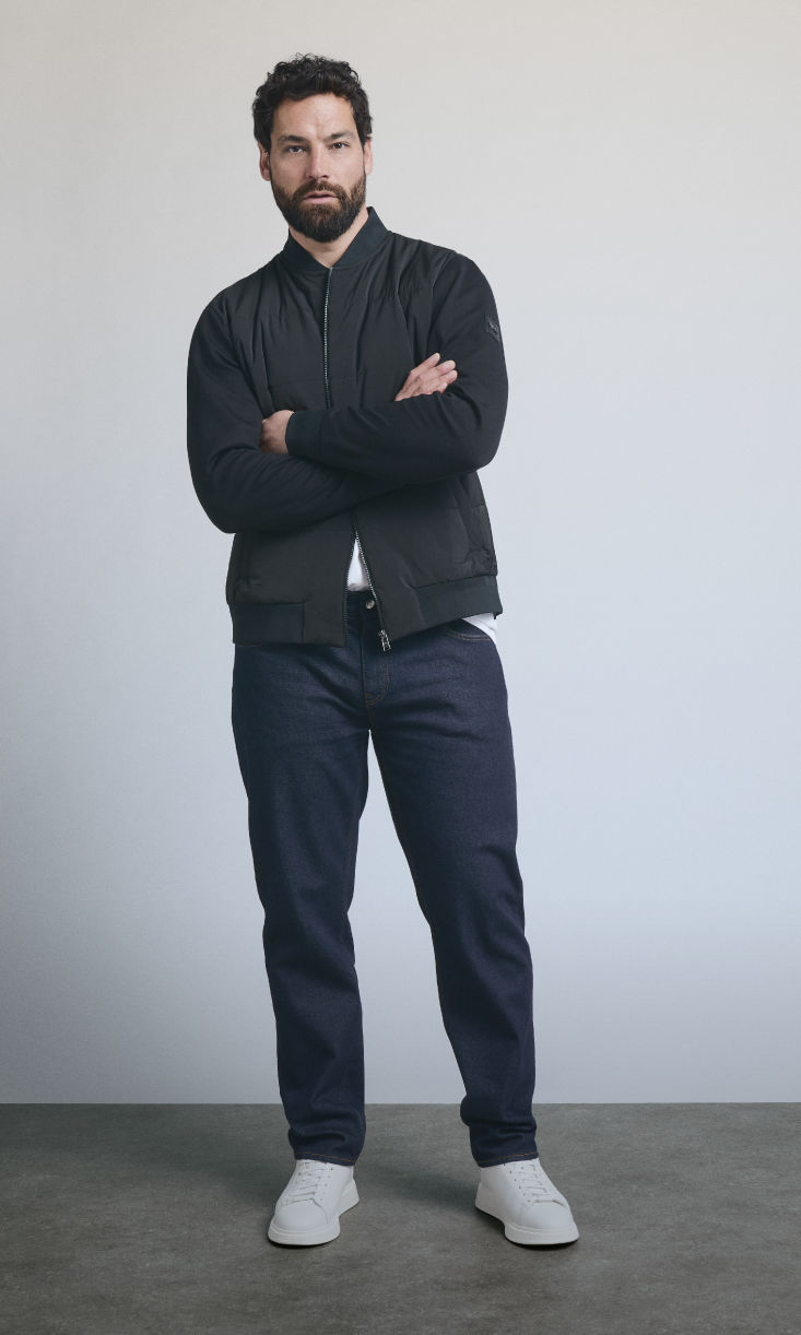 Shop HUGO BOSS tapered fit jeans