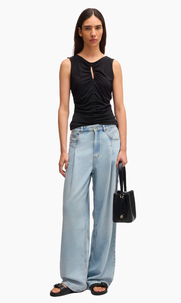 Shop HUGO BOSS straight fit JEANS