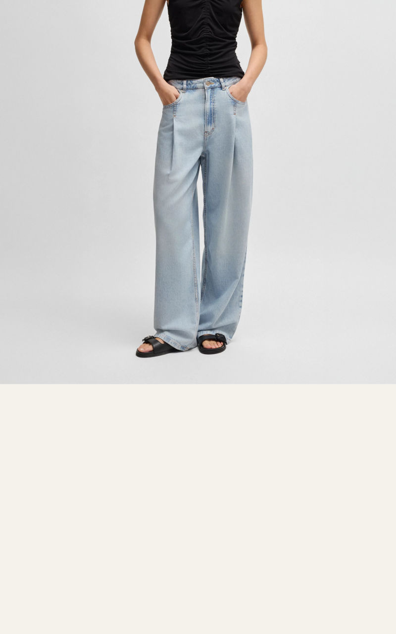 Wide Leg Denim for Women by BOSS