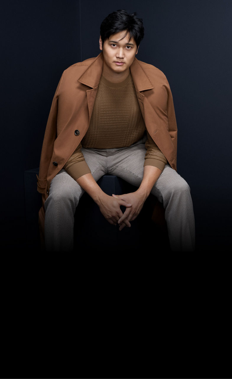 Casual co-ordinated look for men from the collection BOSS Selected by Shohei Ohtani 