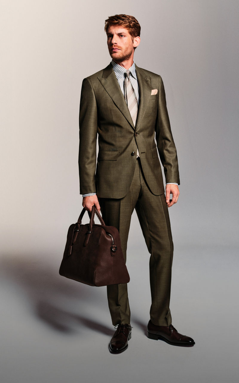 BOSS ウォッシャブルストレッチスーツ BOSS - Slim-fit washable suit in patterned performance