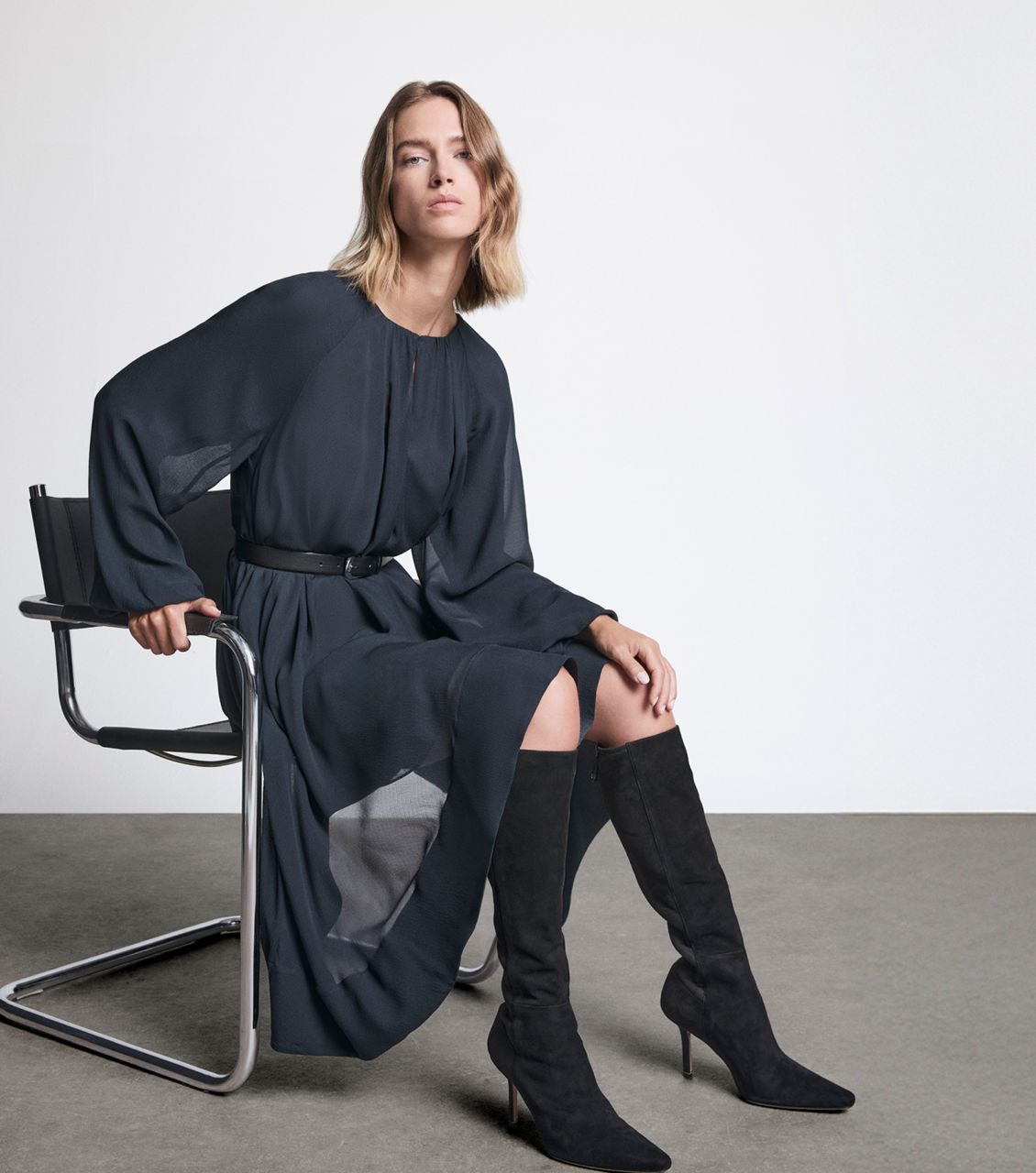 White suit with floral blouse look for women