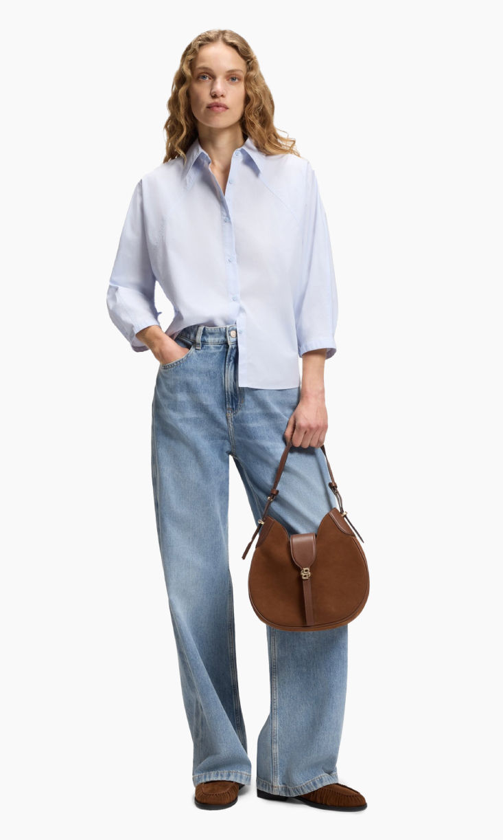 Shop HUGO BOSS straight fit JEANS