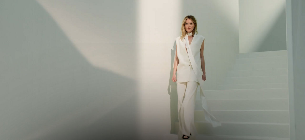 female model presenting the new spring summer 2026 collection