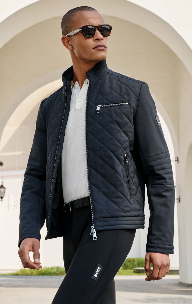 Bekijk de look uit de ruitersportcollectie van BOSS
