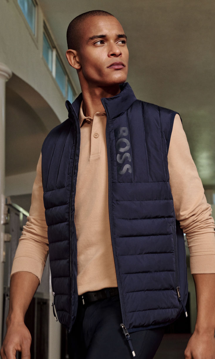 Bekijk de look uit de ruitersportcollectie van BOSS