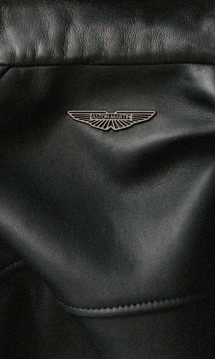 Leather jacket from BOSS x Aston Martin capsule